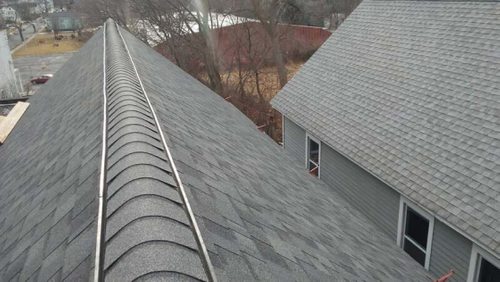 Two story house with brand new roof